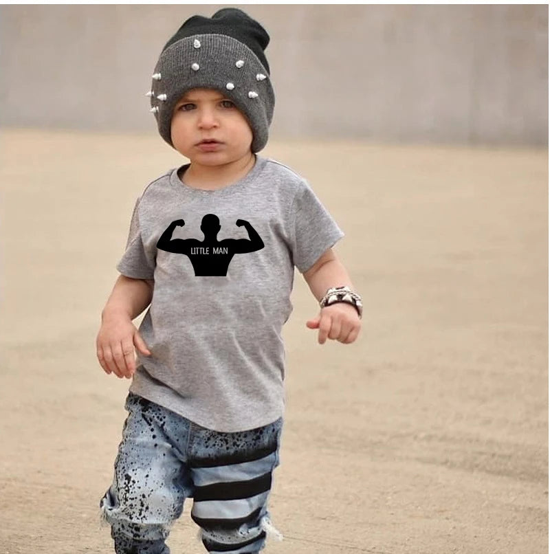 2024 Summer Children's T-Shirt Fashion 100% Cotton Boy T Shirt Girl Cartoon Skull Print Girl T-Shirt Top Boy Clothes 2-10Y