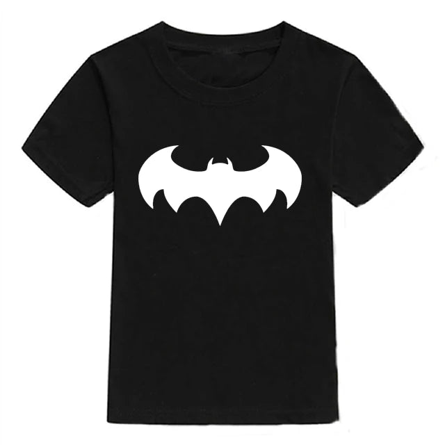 2024 Summer Children's T-Shirt Fashion 100% Cotton Boy T Shirt Girl Cartoon Skull Print Girl T-Shirt Top Boy Clothes 2-10Y