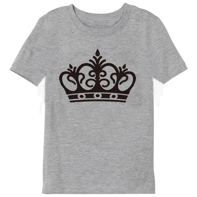 3 Colors Summer Children's T-shirt 100% Cotton Skull Print Boys T Shirt Girl Birthday T-shirt Gift Boy Clothes 2-10 Years 2021