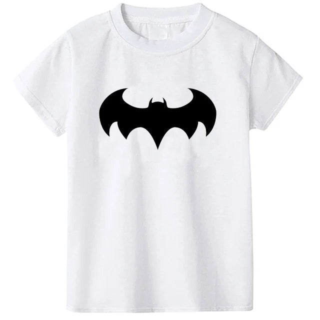 2024 Summer Children's T-Shirt Fashion 100% Cotton Boy T Shirt Girl Cartoon Skull Print Girl T-Shirt Top Boy Clothes 2-10Y