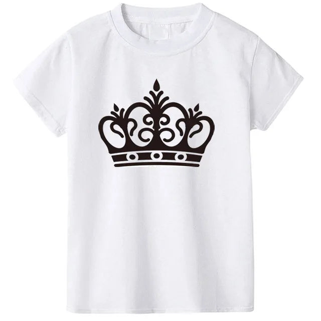 3 Colors Summer Children's T-shirt 100% Cotton Skull Print Boys T Shirt Girl Birthday T-shirt Gift Boy Clothes 2-10 Years 2021