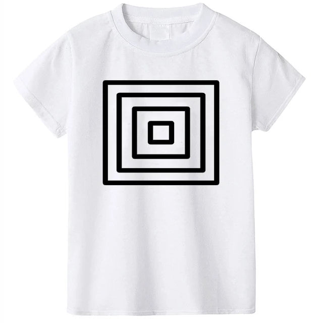 3 Colors Summer Children's T-shirt 100% Cotton Skull Print Boys T Shirt Girl Birthday T-shirt Gift Boy Clothes 2-10 Years 2021