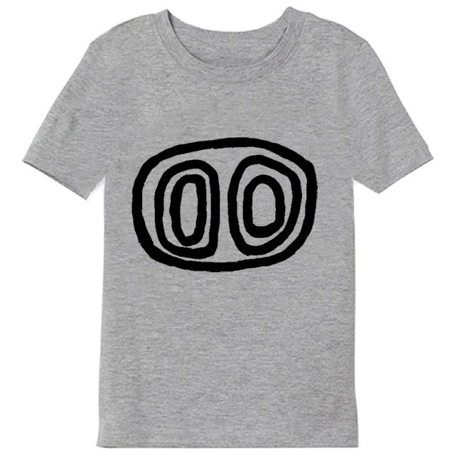 2024 Summer Children's T-Shirt Fashion 100% Cotton Boy T Shirt Girl Cartoon Skull Print Girl T-Shirt Top Boy Clothes 2-10Y