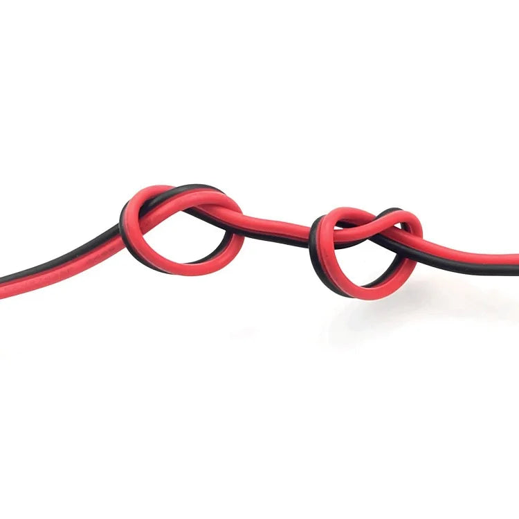 2 Pin Wire Electric Copper Cable 28 26 24 22 20 18 16 AWG LED Strip Lamp Lighting Cable PVC Extend Cord White Black Red UL2468
