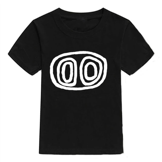 2024 Summer Children's T-Shirt Fashion 100% Cotton Boy T Shirt Girl Cartoon Skull Print Girl T-Shirt Top Boy Clothes 2-10Y