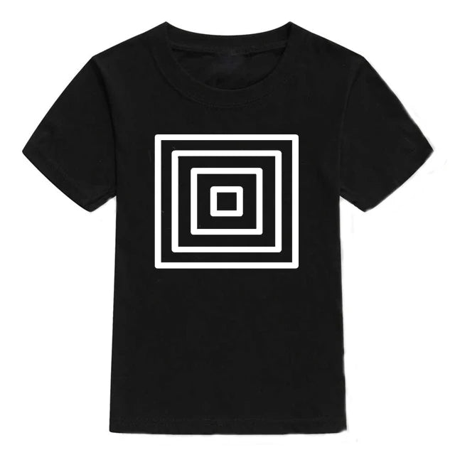 3 Colors Summer Children's T-shirt 100% Cotton Skull Print Boys T Shirt Girl Birthday T-shirt Gift Boy Clothes 2-10 Years 2021