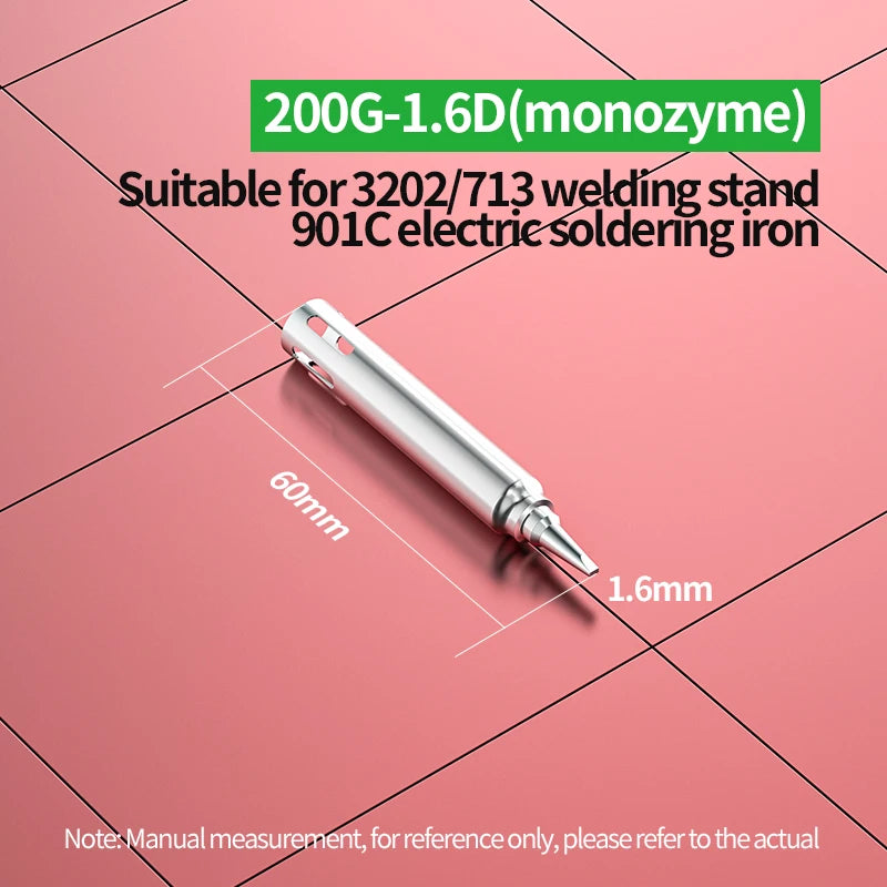 200G Soldering Tips I/B/SK/K/2C/1.6D/2.4D/3.2D/4.2D Soldering Iron Tips compatibility QUICK 3202 Station Replacement Repair Tool