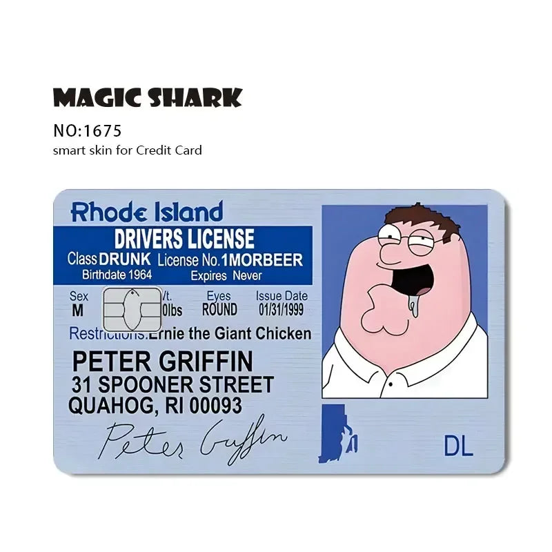 Hot Sale Yogioh Spongbob Food Coupon Mexico Money Super Mario No Fade Skin Sticker Film for Credit Card Debit Card