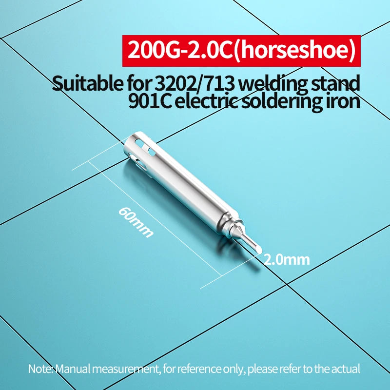 200G Soldering Tips I/B/SK/K/2C/1.6D/2.4D/3.2D/4.2D Soldering Iron Tips compatibility QUICK 3202 Station Replacement Repair Tool