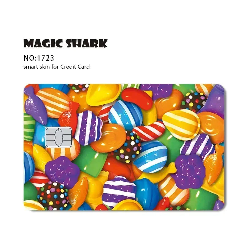 Hot Sale Yogioh Spongbob Food Coupon Mexico Money Super Mario No Fade Skin Sticker Film for Credit Card Debit Card