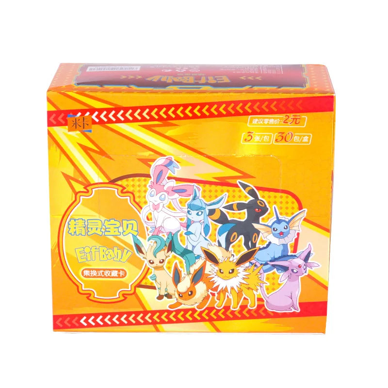 30 Bag Pokemon Anime Game Elf Card Luxury Pet Card Collection Exchange Gift Box Card Toys Children'S Hobbies Kid  Christmas Gift