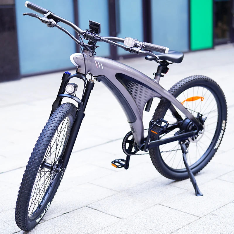 KIXIN China Factory Q5 Standing 9 Speed Electric Mountain Bike E City Bicycle Mtb Fat Tire Electronic Bicycle for Adult