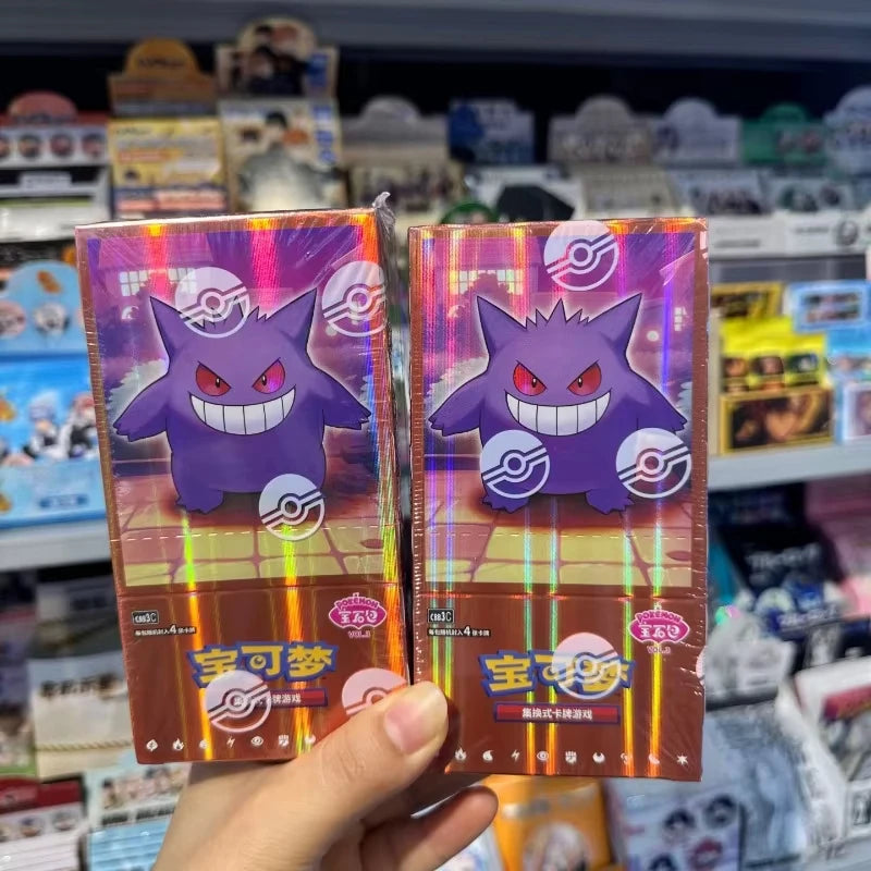 In Stock Original Cards Gem Pack Vol 2 & 3 Scarlet and Violet Eevee Vol 3 Trading Card Chinese PTCG Bag Box Toys Collection Gift