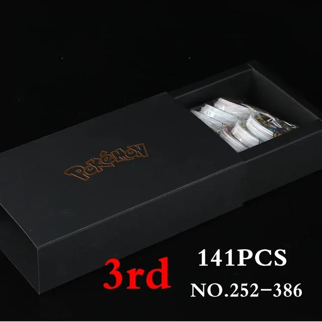 100/160pcs Pokemon Tazos 1/ 2 Generation Strokes Box 3D Round Square Collection Cards Album Trainer Pogs Cheetos Chipitaps