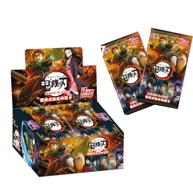 New Original Demon Slayer Cards Infinite Train SSP Card Diamond Rare Card Tanjirou Kamado Nezuko Character Collection Card