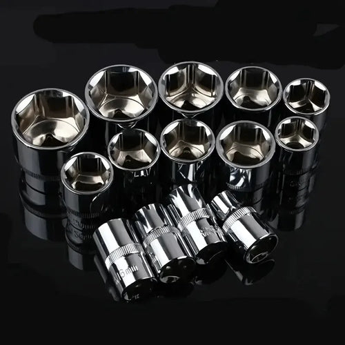 12-piece Xiaofei Auto Repair Tool Set, Socket Wrench Combination, Complete Set of Hardware Toolbox Tools