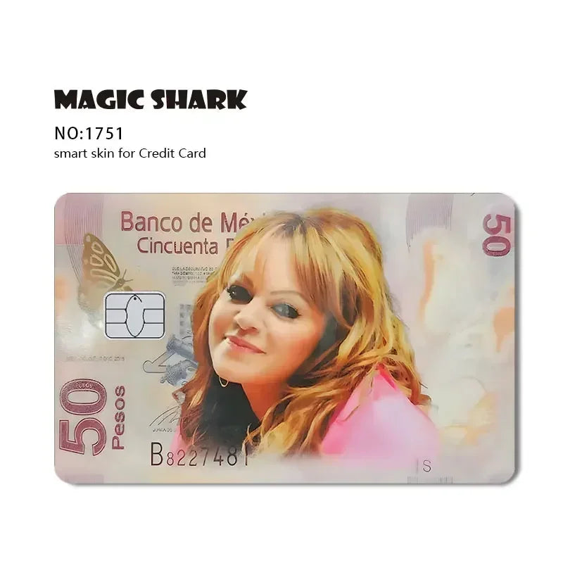Hot Sale Yogioh Spongbob Food Coupon Mexico Money Super Mario No Fade Skin Sticker Film for Credit Card Debit Card