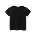 T shirt For Kids Cotton Short Sleeve Boy T Shirts Girl For Tshirt Solid Color Black White Gray Children's Clothing 2-10 Year