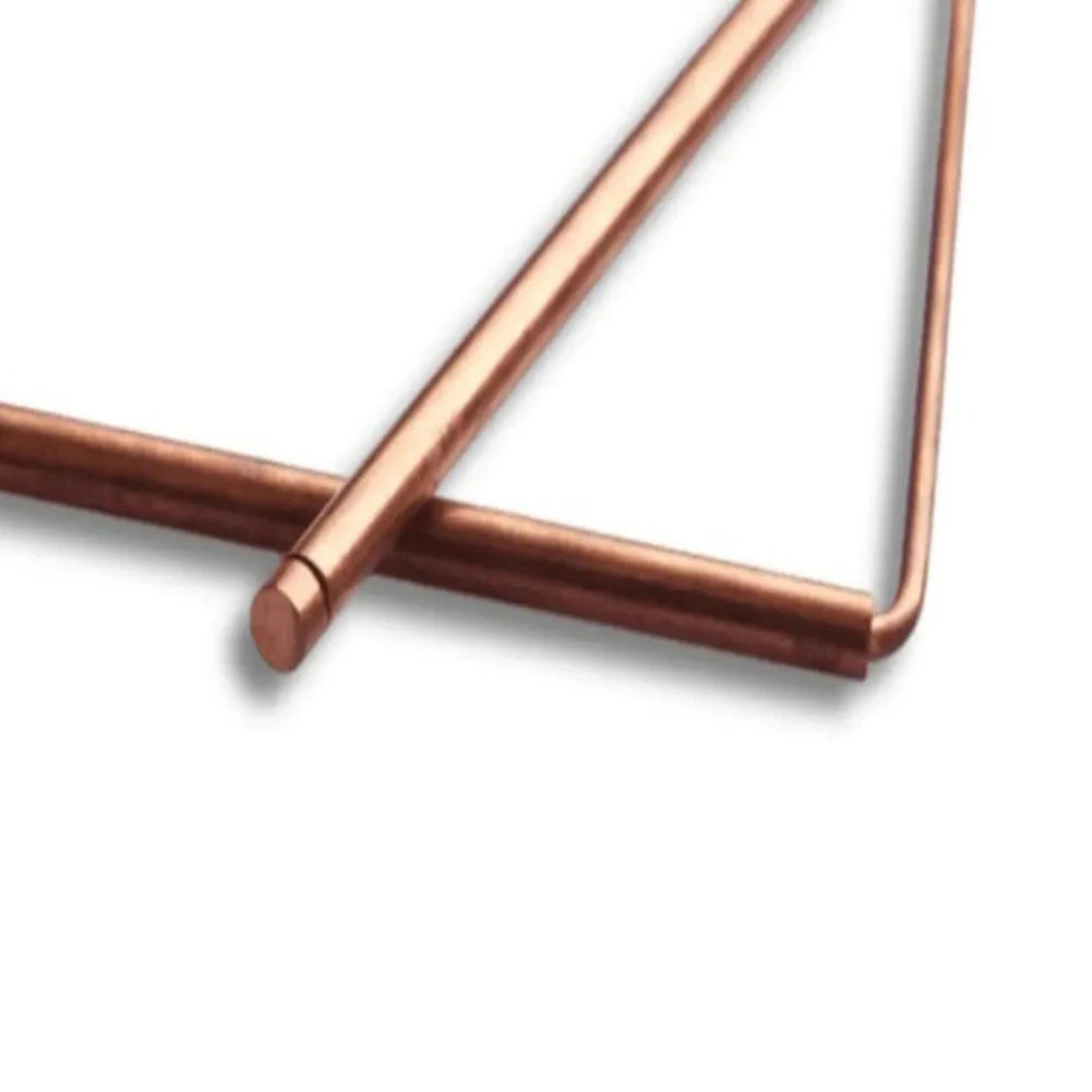 2Pcs 99.9% Copper Dowsing Rods Set Metal Detector Rod Water Witching Portable Dragon Seeking Tool Water Treasure Dowsing Rod