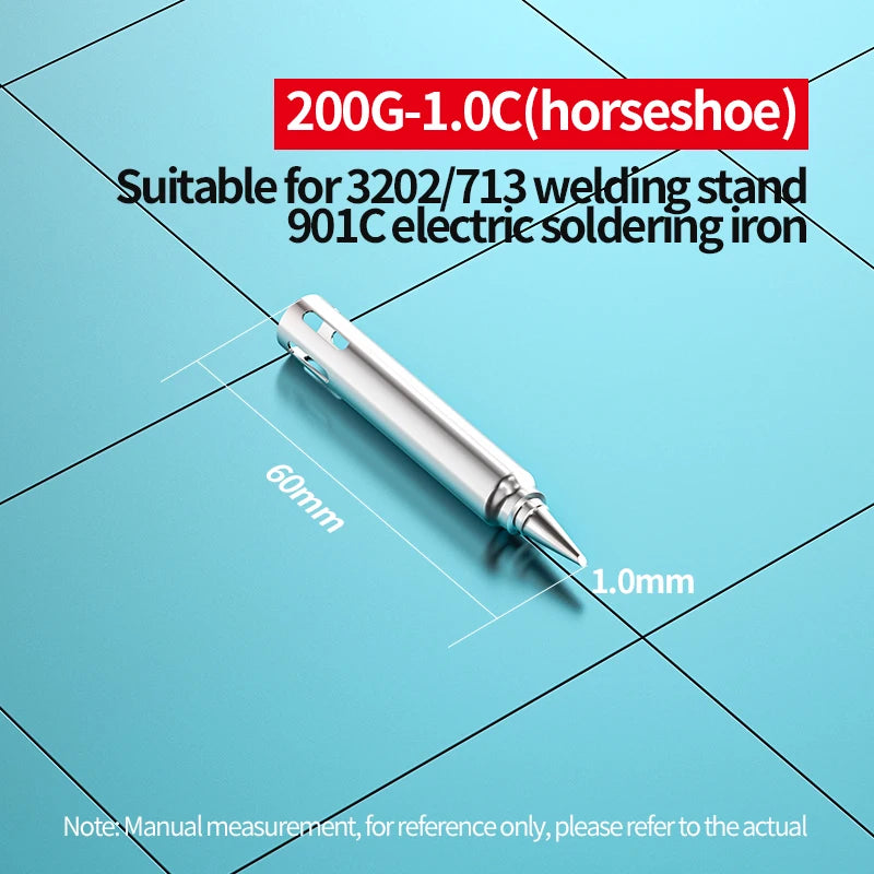 200G Soldering Tips I/B/SK/K/2C/1.6D/2.4D/3.2D/4.2D Soldering Iron Tips compatibility QUICK 3202 Station Replacement Repair Tool