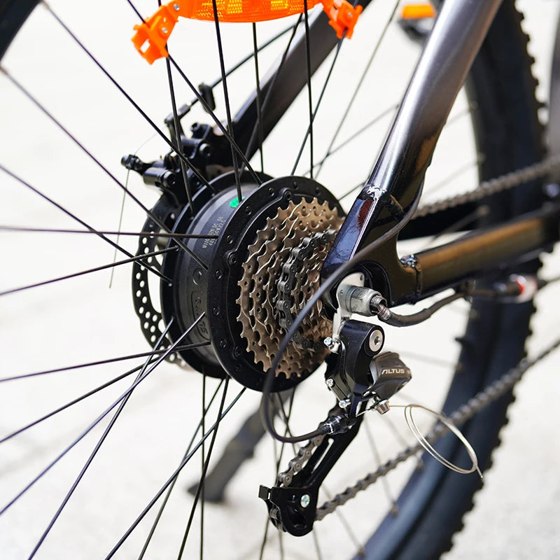 KIXIN China Factory Q5 Standing 9 Speed Electric Mountain Bike E City Bicycle Mtb Fat Tire Electronic Bicycle for Adult