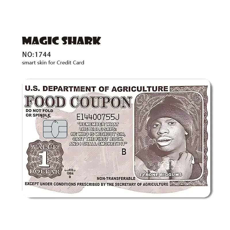 Hot Sale Yogioh Spongbob Food Coupon Mexico Money Super Mario No Fade Skin Sticker Film for Credit Card Debit Card