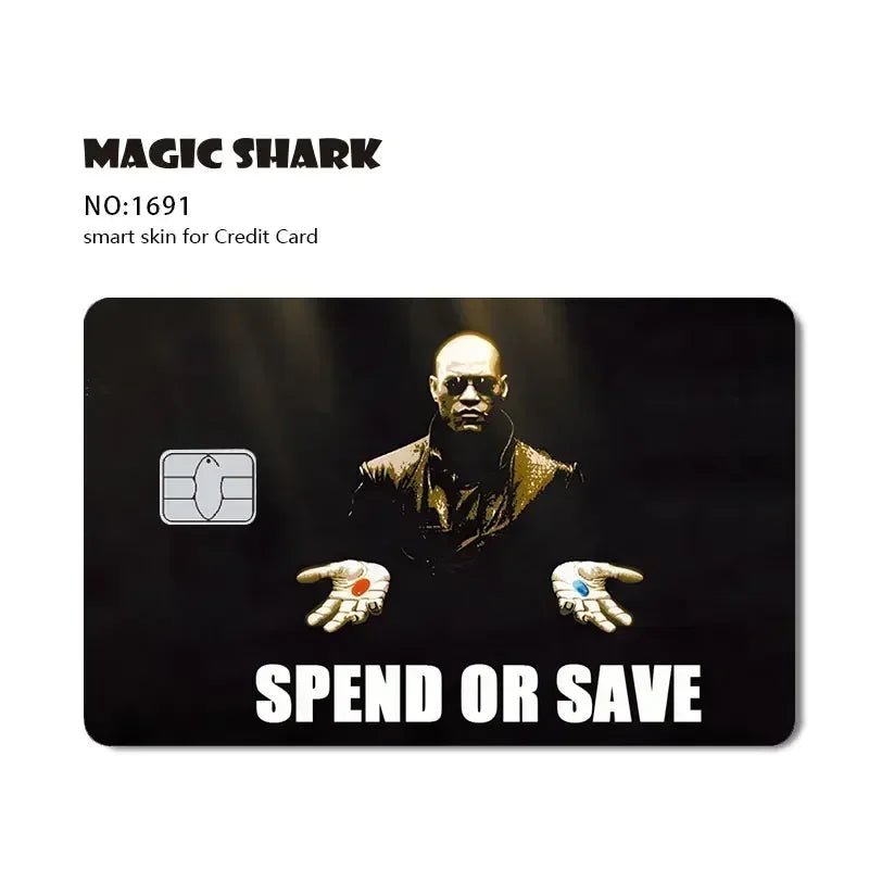 Hot Sale Yogioh Spongbob Food Coupon Mexico Money Super Mario No Fade Skin Sticker Film for Credit Card Debit Card