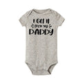 I Love My Daddy Toddler Boys Girls Summer Short Sleeve Bodysuit Gender Neutral Baby Romper Infant Clothes Father's Day Best Gift