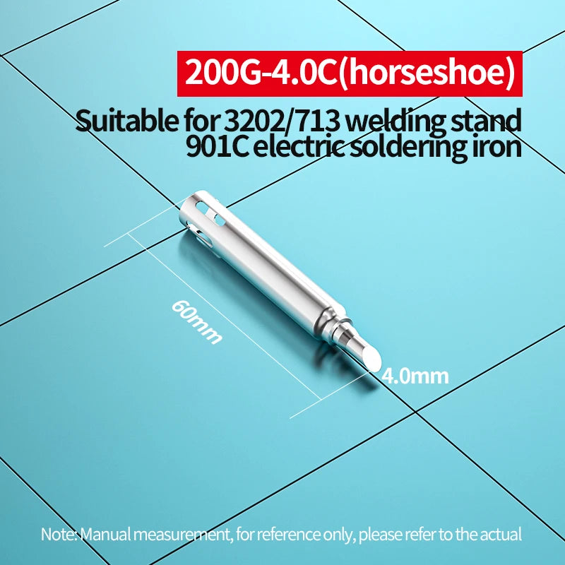 200G Soldering Tips I/B/SK/K/2C/1.6D/2.4D/3.2D/4.2D Soldering Iron Tips compatibility QUICK 3202 Station Replacement Repair Tool