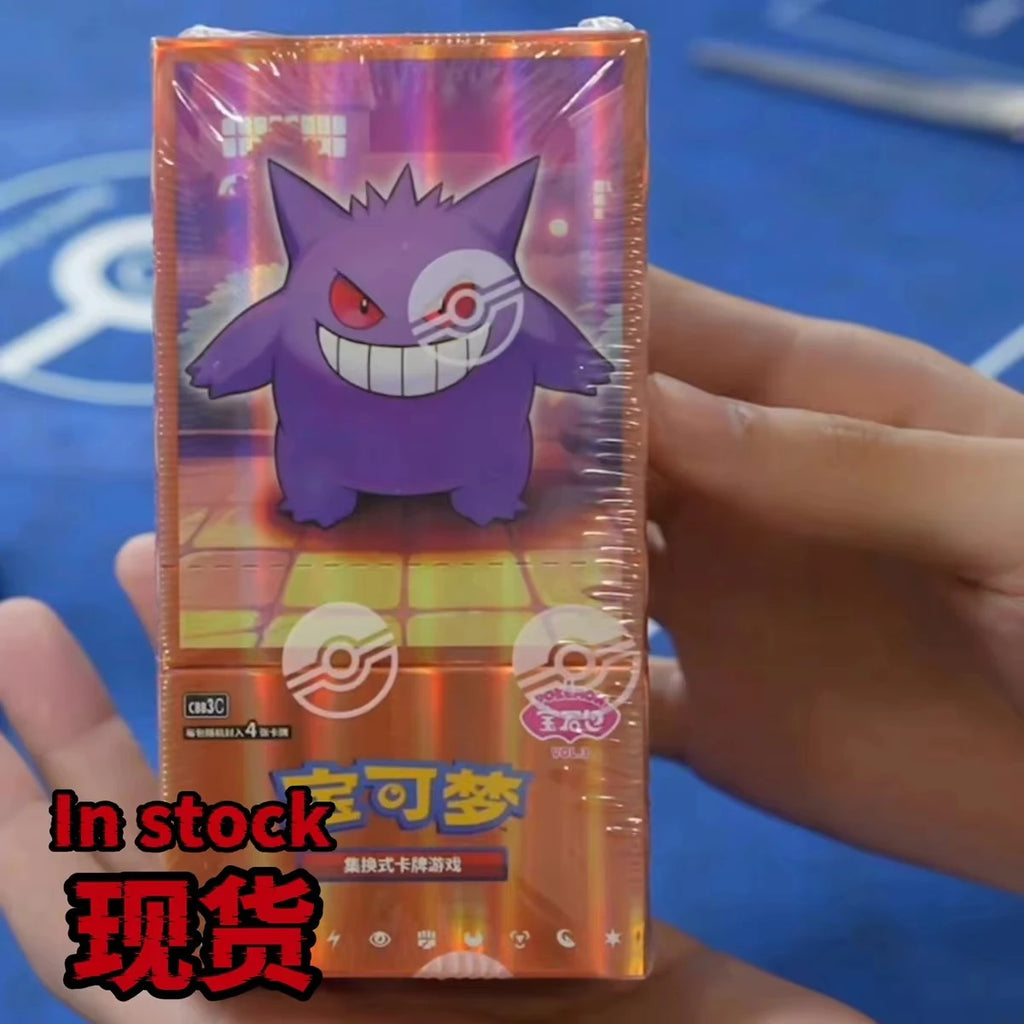 In Stock Original Cards Gem Pack Vol 2 & 3 Scarlet and Violet Eevee Vol 3 Trading Card Chinese PTCG Bag Box Toys Collection Gift